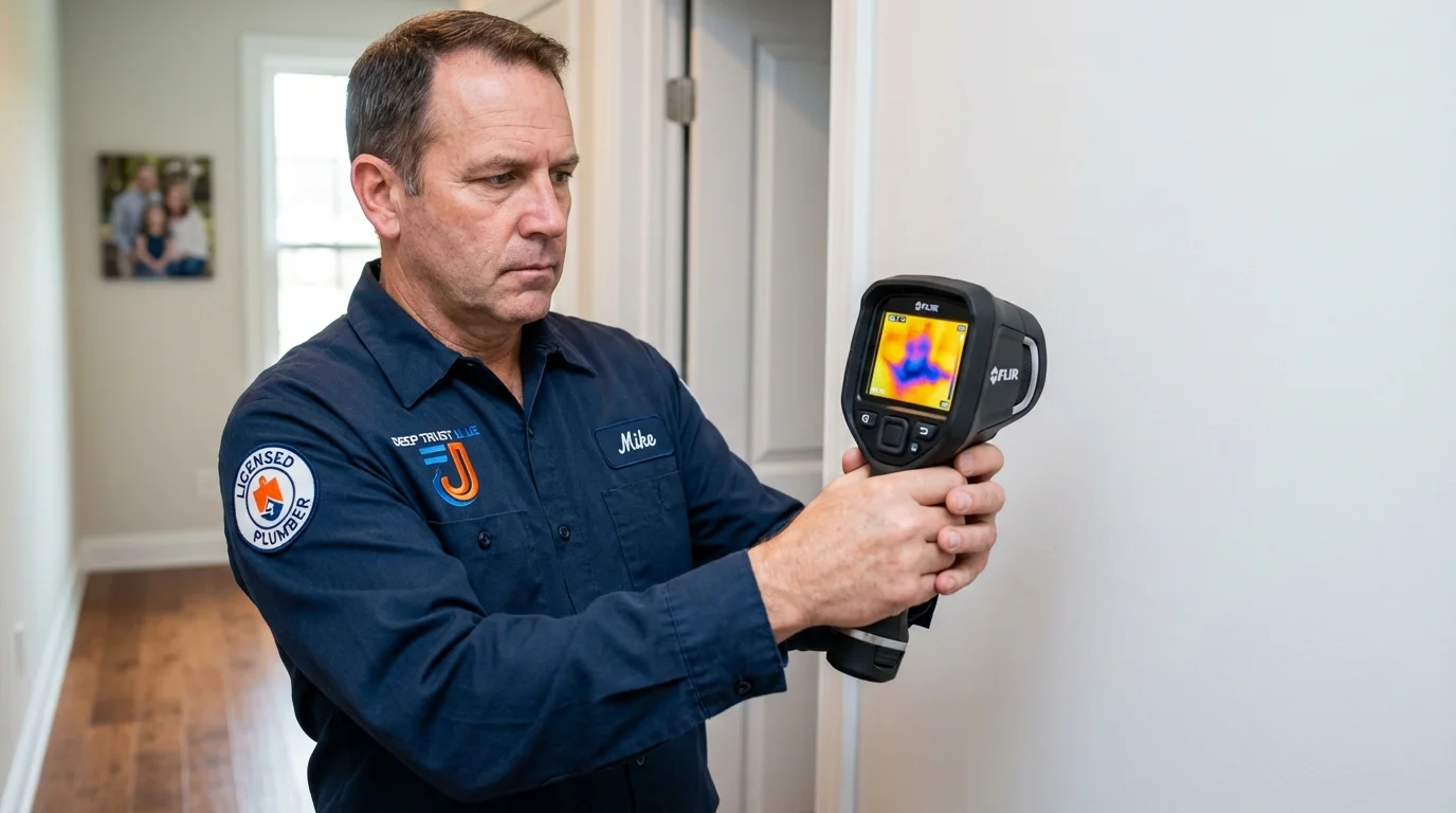 Thermal imaging leak detection by Johns Plumbing LLC in Nokomis